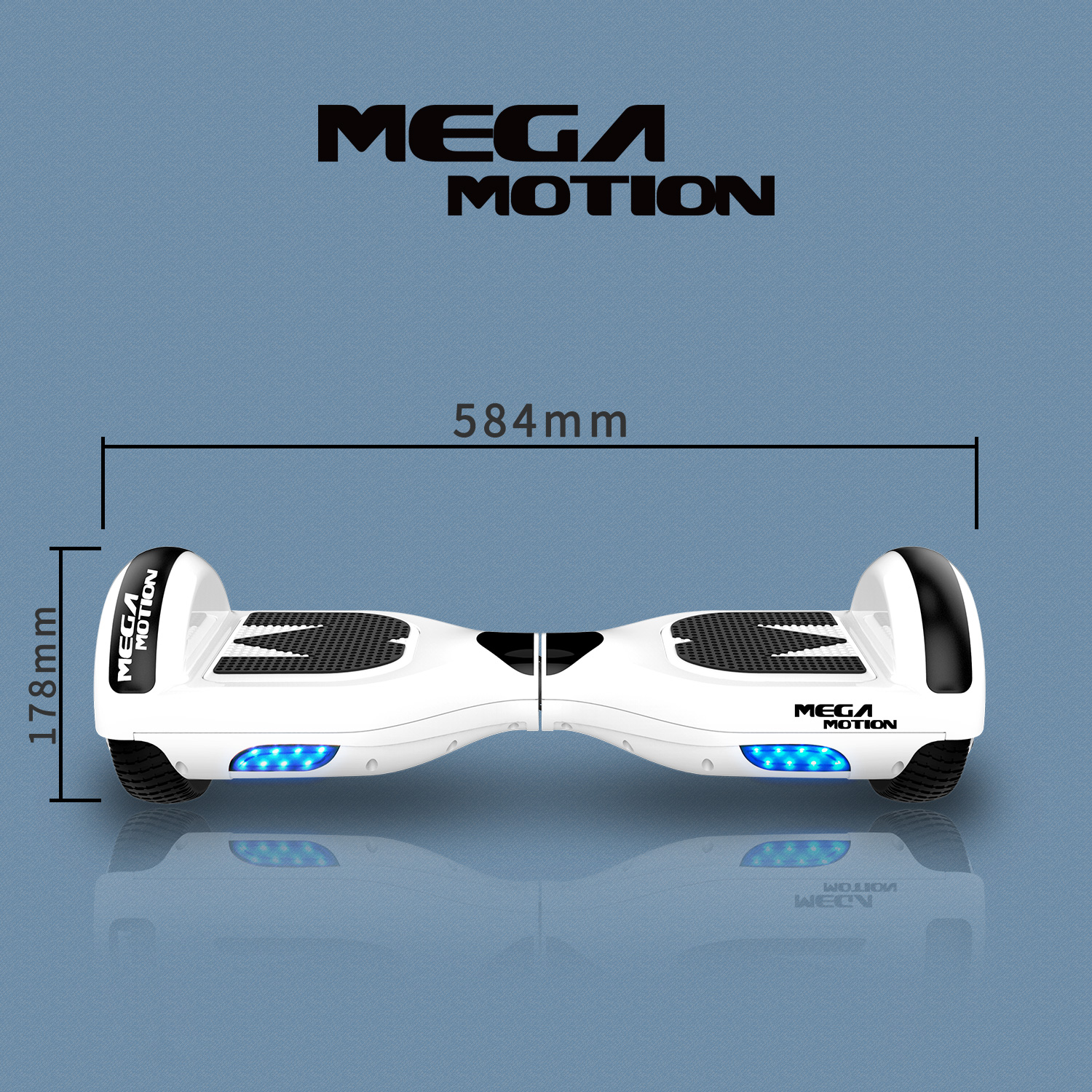 Mega Motion Hoverboards, Hoverboard Enfant, Overboard Auto-Equilibrage avec  6.5 Pouce et Haut-Parleurs Bluetooth pour Enfants 8-12 Ans Flash Coloré  HoverKart JD1-JD1 Bleu en destockage et reconditionné chez DealBurn