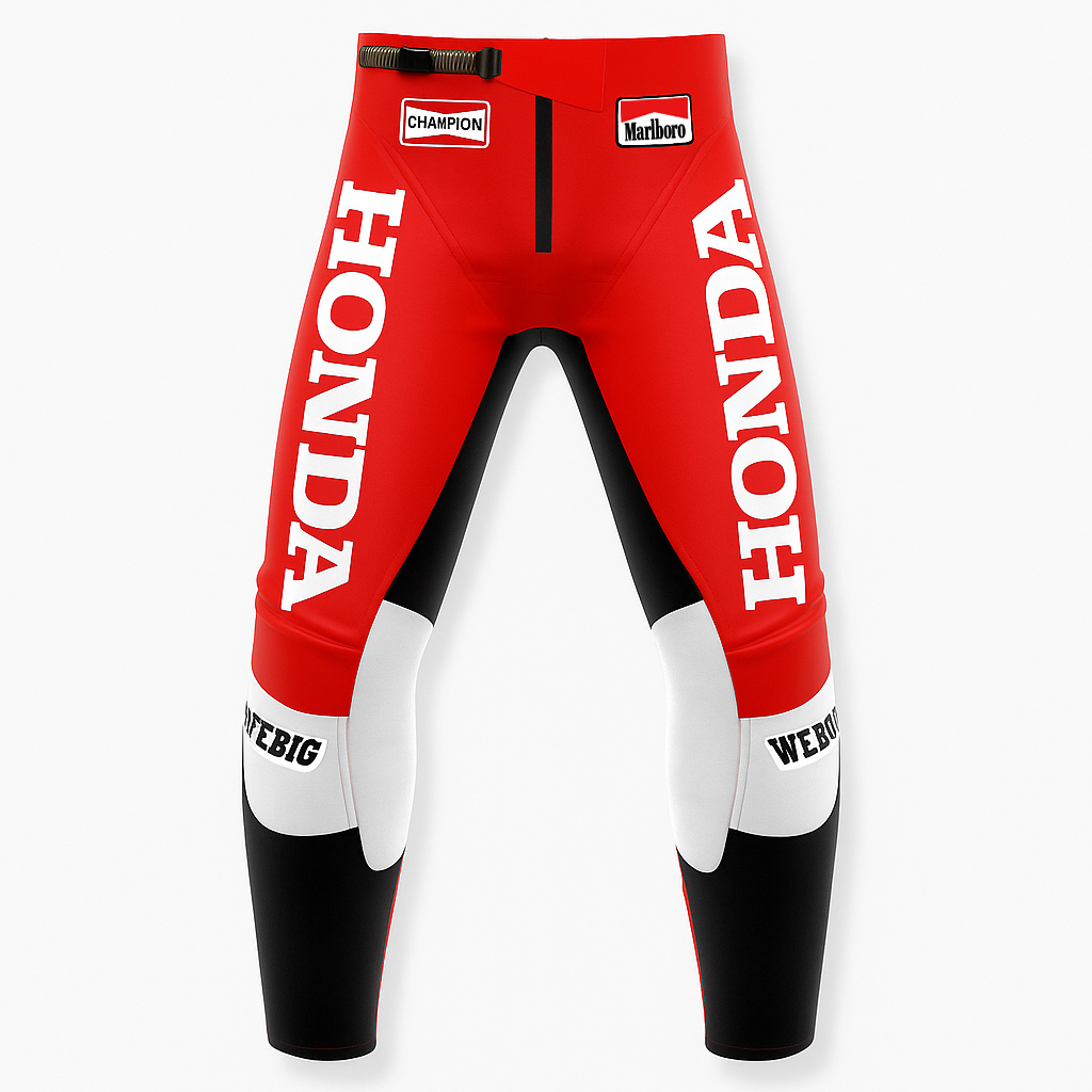 MOTOCROSS STYLE HD BLACK RED RACE PANT / TECHWEAR CLUB / Techwear