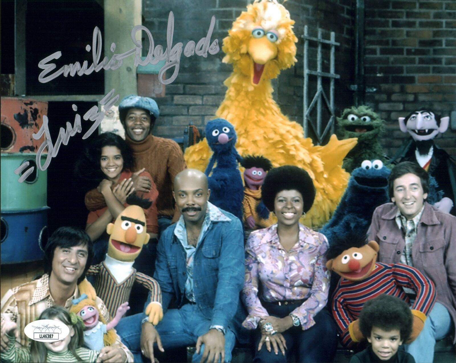 Emilio Delgado Sesame Street 8x10 Photo Poster painting Signed Autograph JSA Certified COA Auto