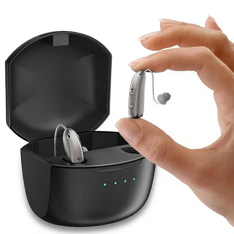 Rechargeable Behind Ear Hearing Aids, Bluetooth with App Control 