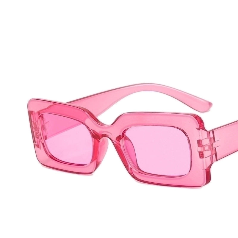 Fashion Solid Color Resin Square Full Frame Women’s Sunglasses