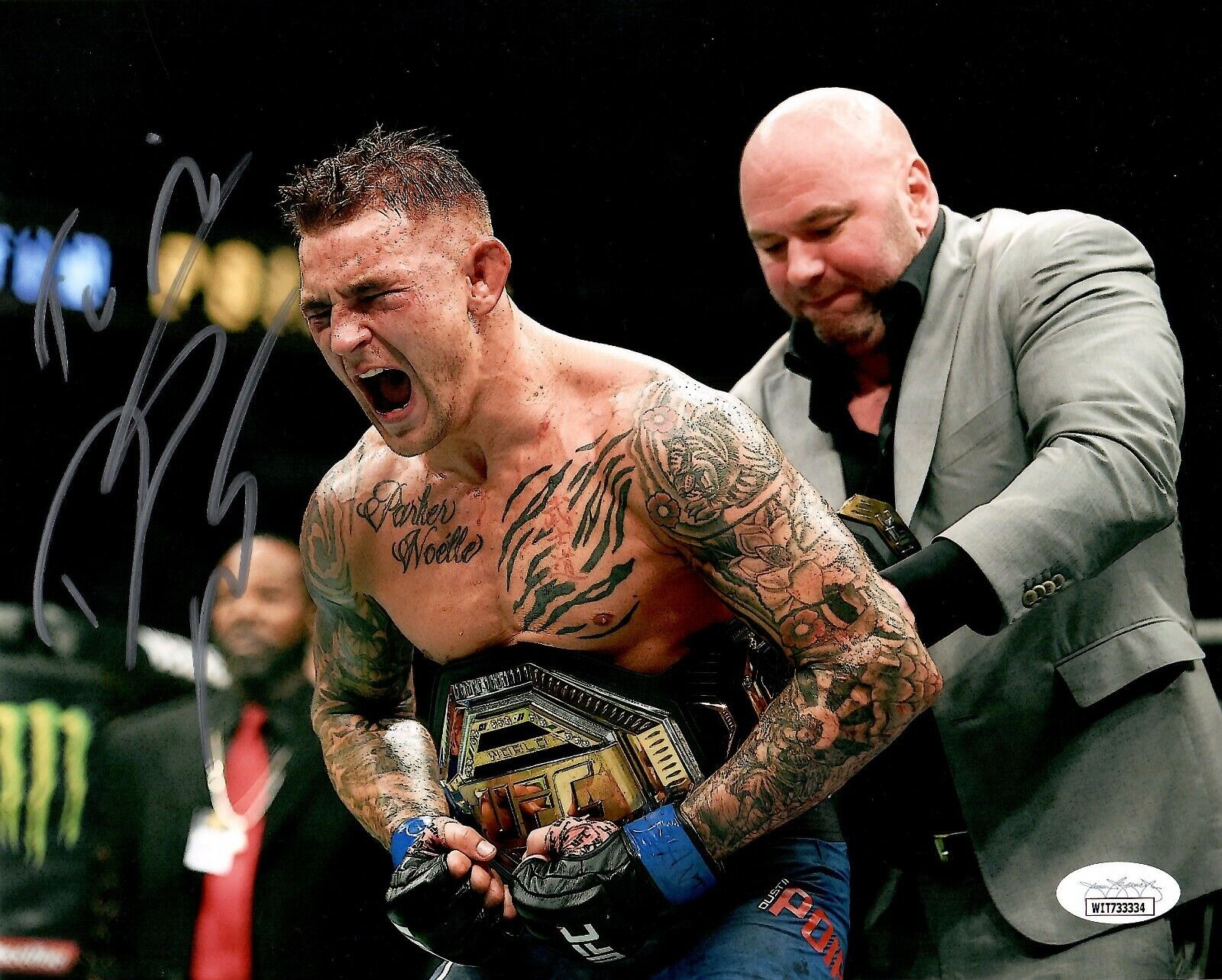 Dustin Poirier autographed signed inscribed 8x10 Photo Poster painting UFC JSA Witness