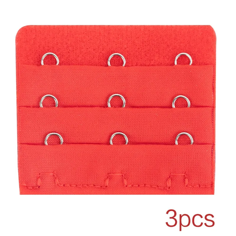 3PCS Bra Extension Lingerie Strap Extender Replacement Womens Accessoires With 3 Hooks Bar Extender Buckle Extension Lingerie