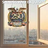 250th Anniversary of US Eagle DIY Acrylic Diamond Painting Hanging Kit Special Shape Crystal Rhinestone Art Pendants Single Side Drill for Adults Gift Home Wall Or Window Decor