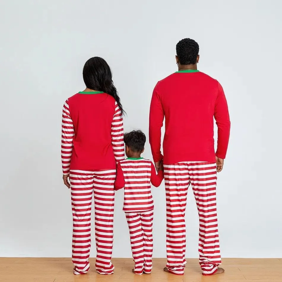 Christmas Deer Family Matching Pajamas Sets (Flame Resistant)