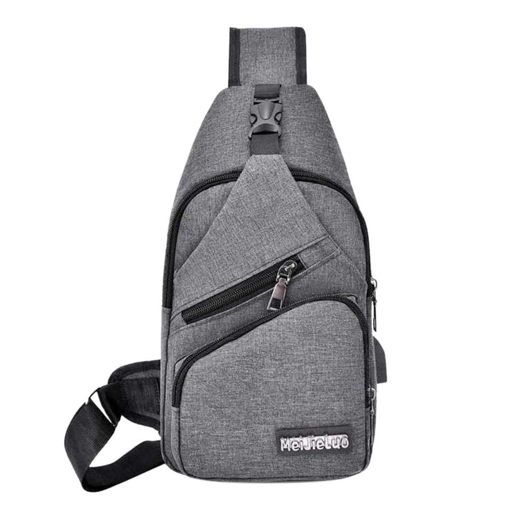 

Oxford Cloth Chest Bag Men Zipper Outdoor Casual Crossbody Phone Belt Pouch, Dark blue, 501 Original