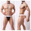 Christmas Men Sexy Lingerie Thong Underwear Bodysuit G-String Bowknot Panties