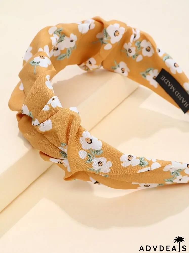 Flower Print Hair Hoop