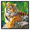Tiger-11CT Stamped Cross Stitch-40*40cm