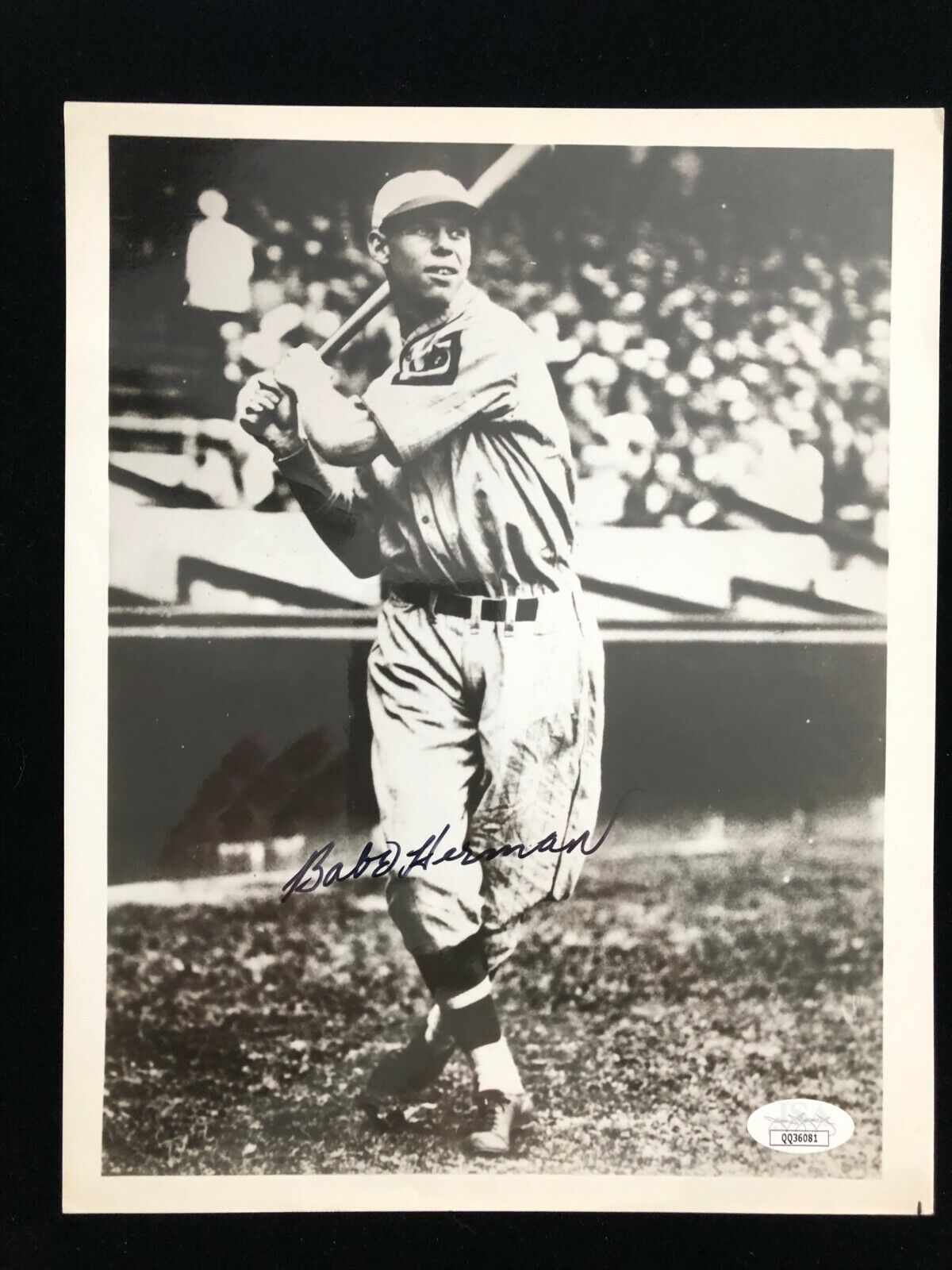 Babe Herman Signed Autographed Photo Poster painting - Brooklyn Robins Dodgers - JSA # QQ36081