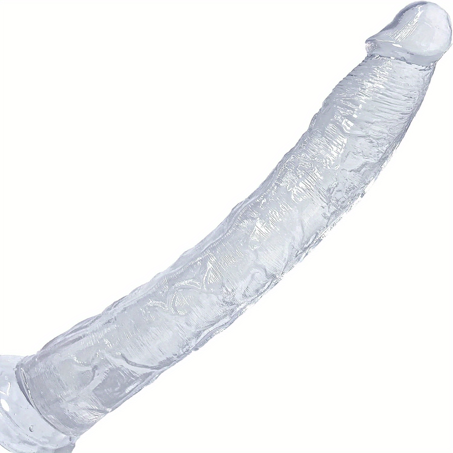 Realistic Dildo with Strong Suction Cup, 13.4 Inch Jelly Dildo for Anal Play