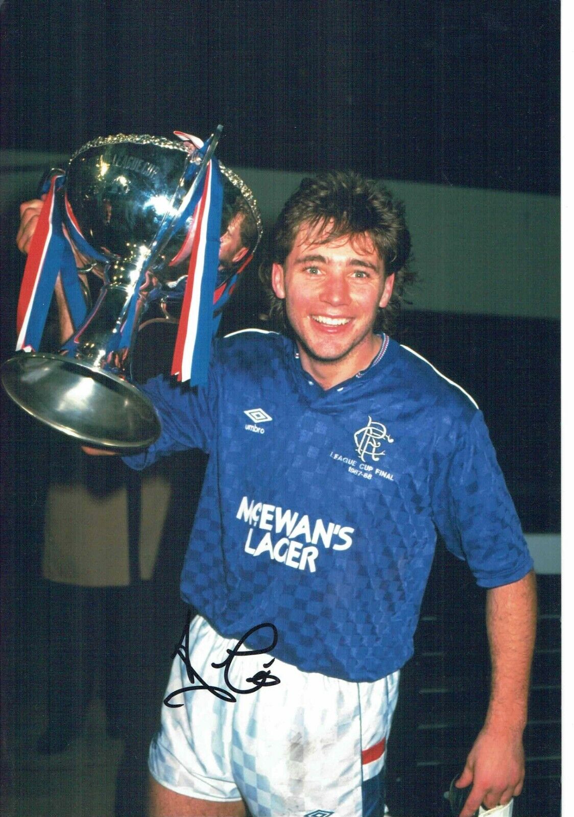 Ally McCOIST SIGNED Autograph 12x8 Photo Poster painting 5 Glasgow Rangers Legend AFTAL COA