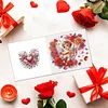6Pcs Valentines Day Diamond Painting Greeting Card