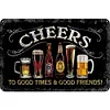 [US Local Warehouse]3PCS Alcohol - Vintage Metal Signs Set - 30*40cm