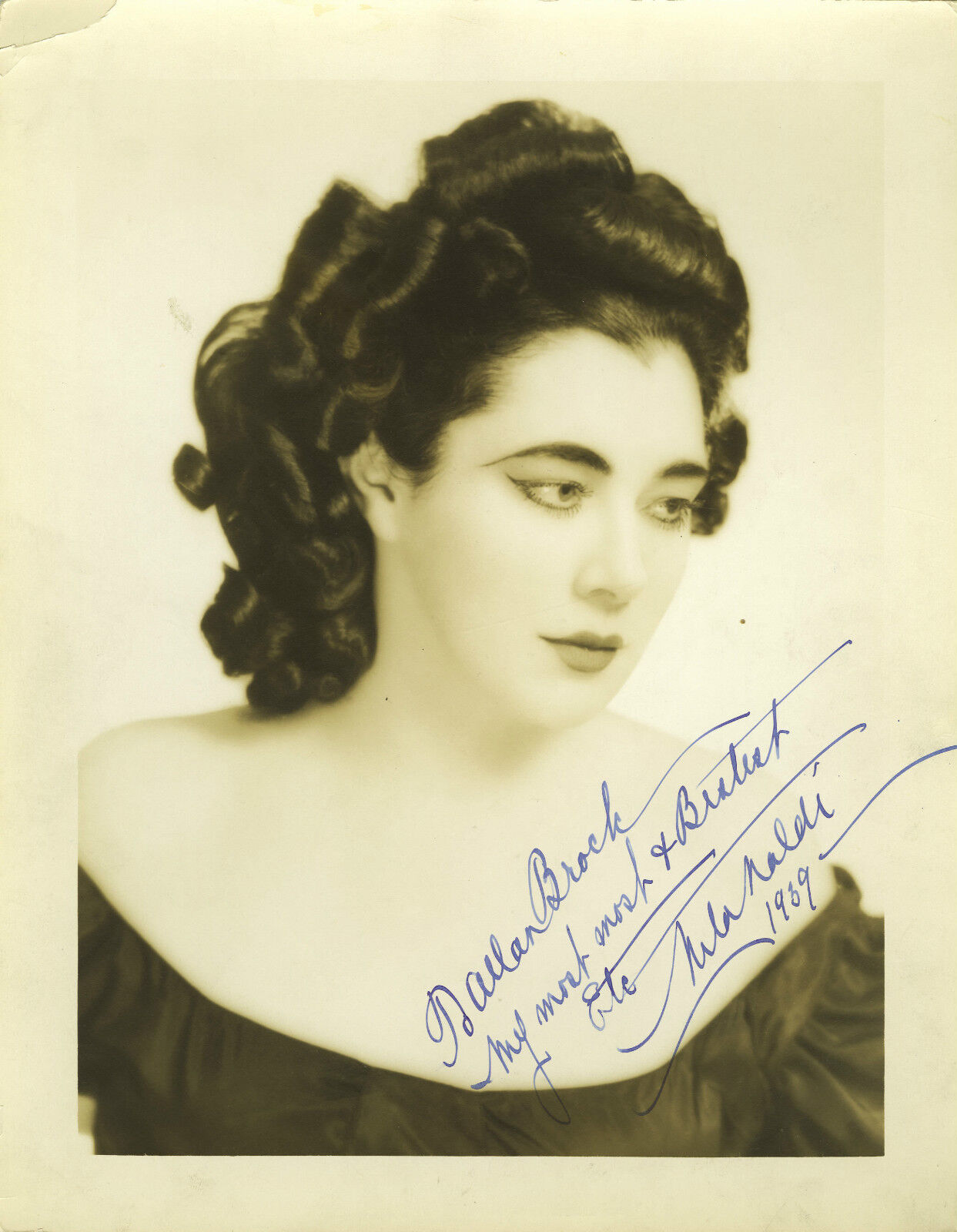 NITA NALDI Signed Photo Poster paintinggraph - Silent Film Actress - Preprint