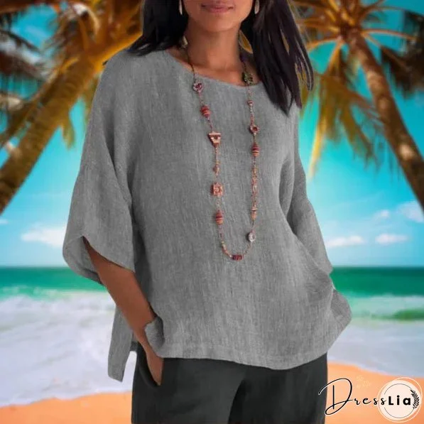 Anabella - Summer Linen Top