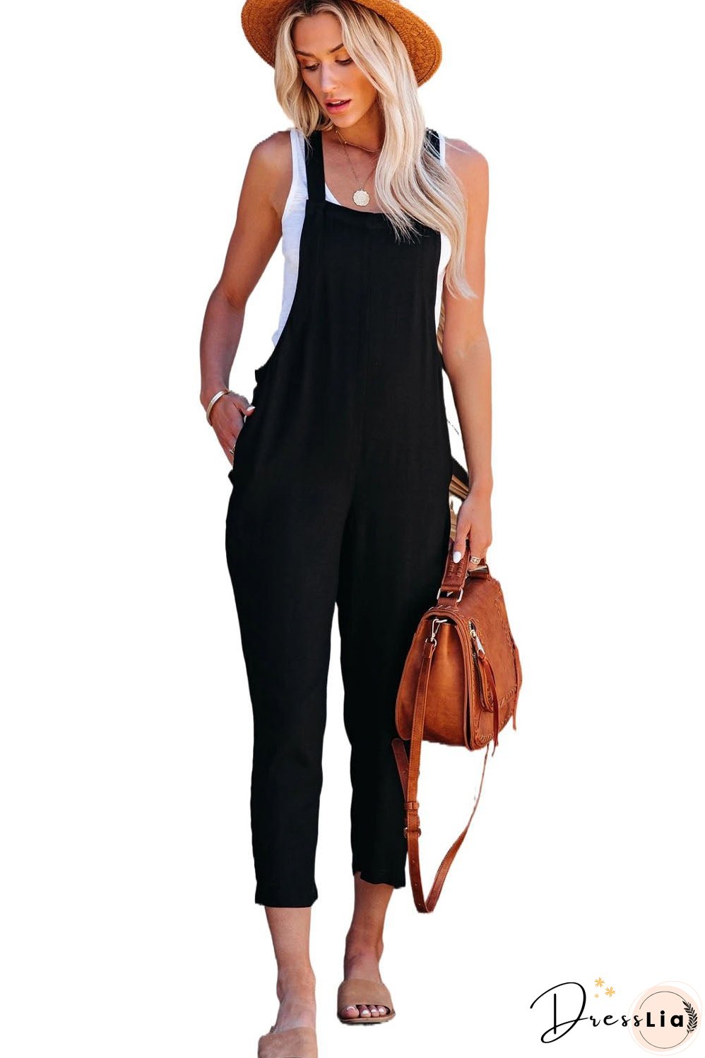 Lightweight Wide Leg Jumpsuit