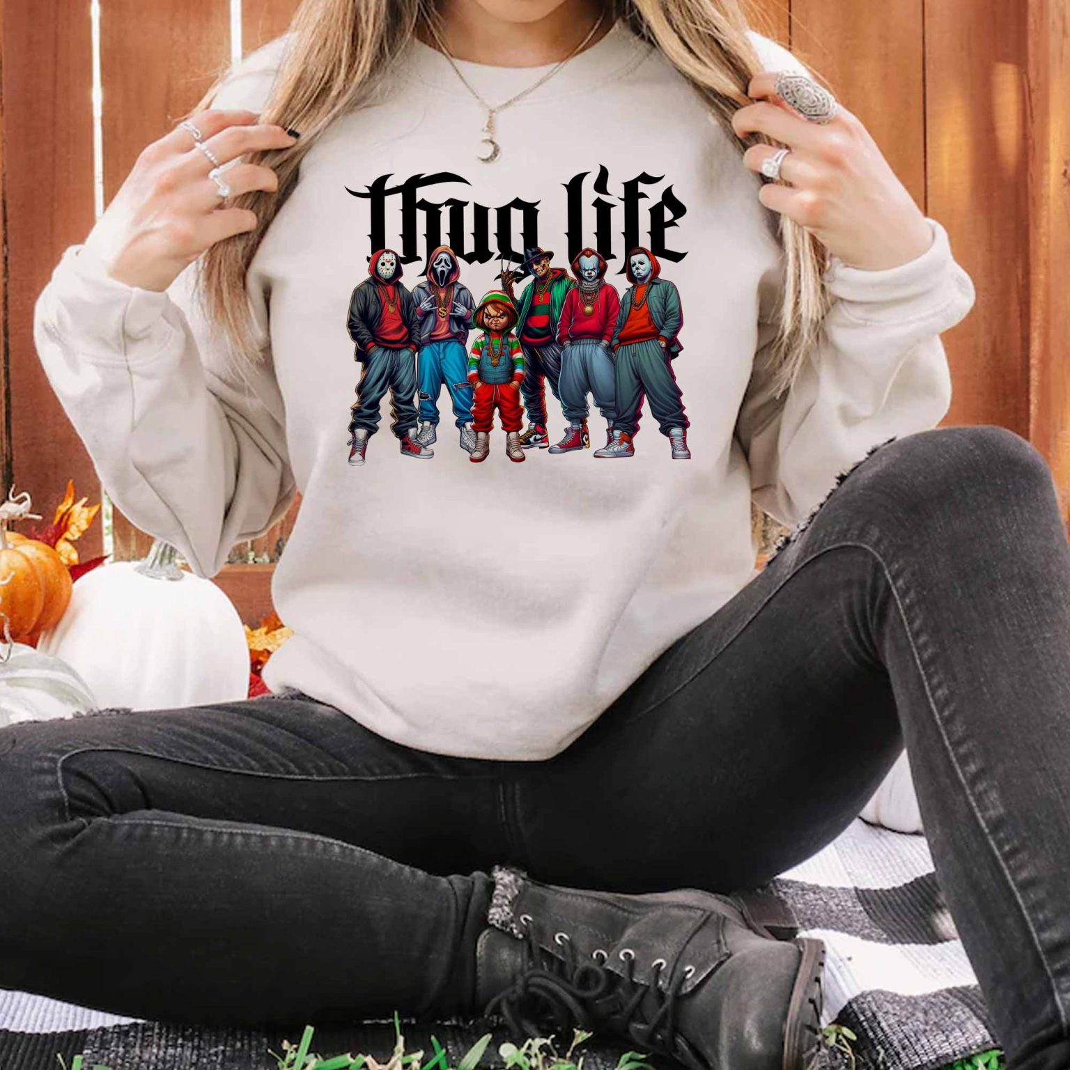 Loveyoufancy Thug Life Horror  – Sweatshirt, Tshirt, Hoodie