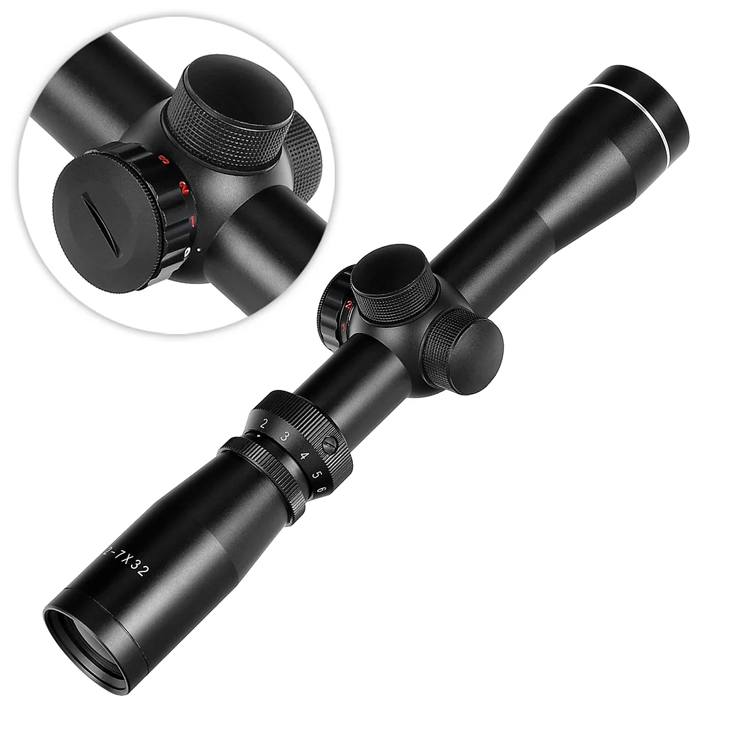 ohhunt® 2-7X32 Dual Illuminated Pistol Scout Scope Long Eye Relief