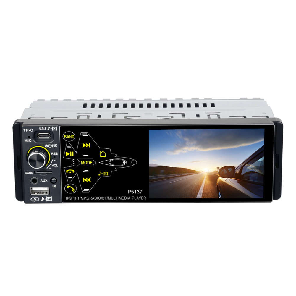 

3.8 inch IPS 2.5D Touch Screen Car FM Radio BT Auto Audio Video MP5 Player, With cam, 501 Original