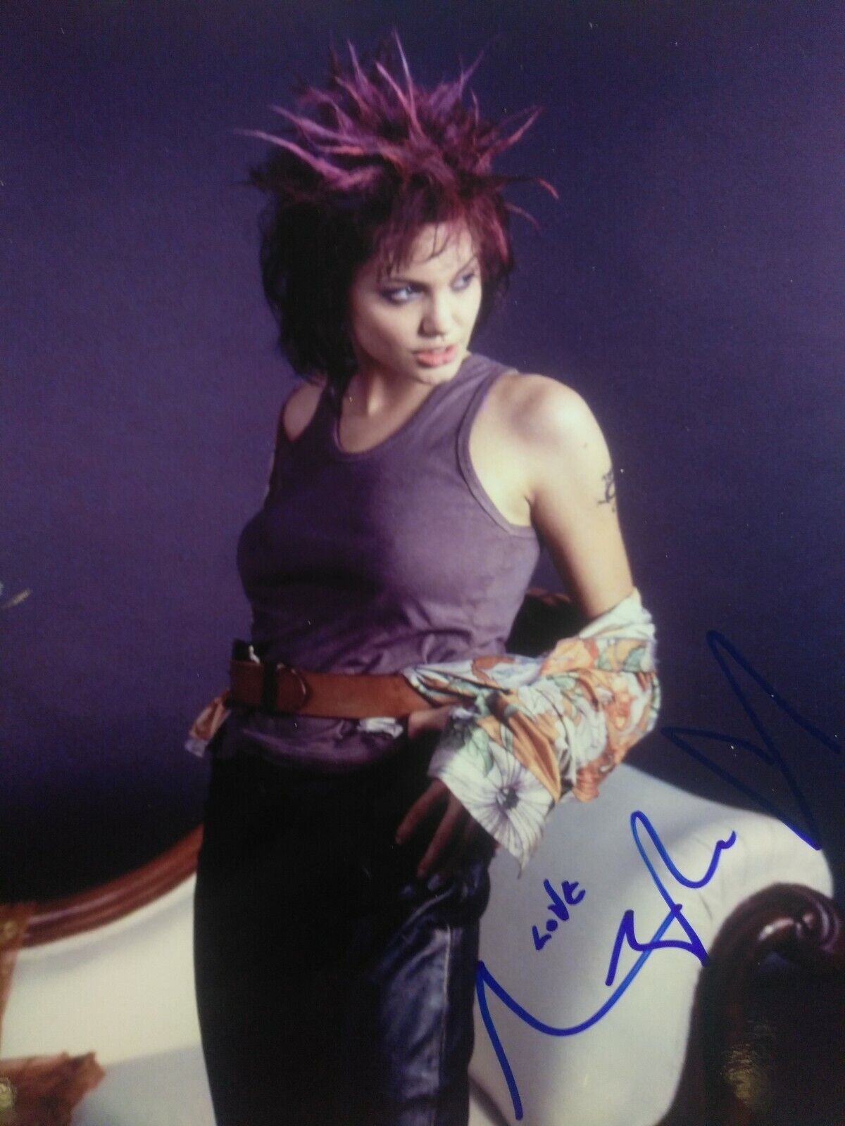 Angelina Jolie - signed 8x10 - HACKERS