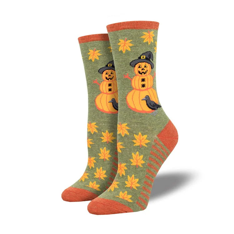 Halloween creative funny pumpkin jacquard tide socks men and women couples in tube socks