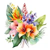 (Multi-Style) Watercolor Flower Animal - 11CT Stamped Cross Stitch 40*40cm/40*50cm