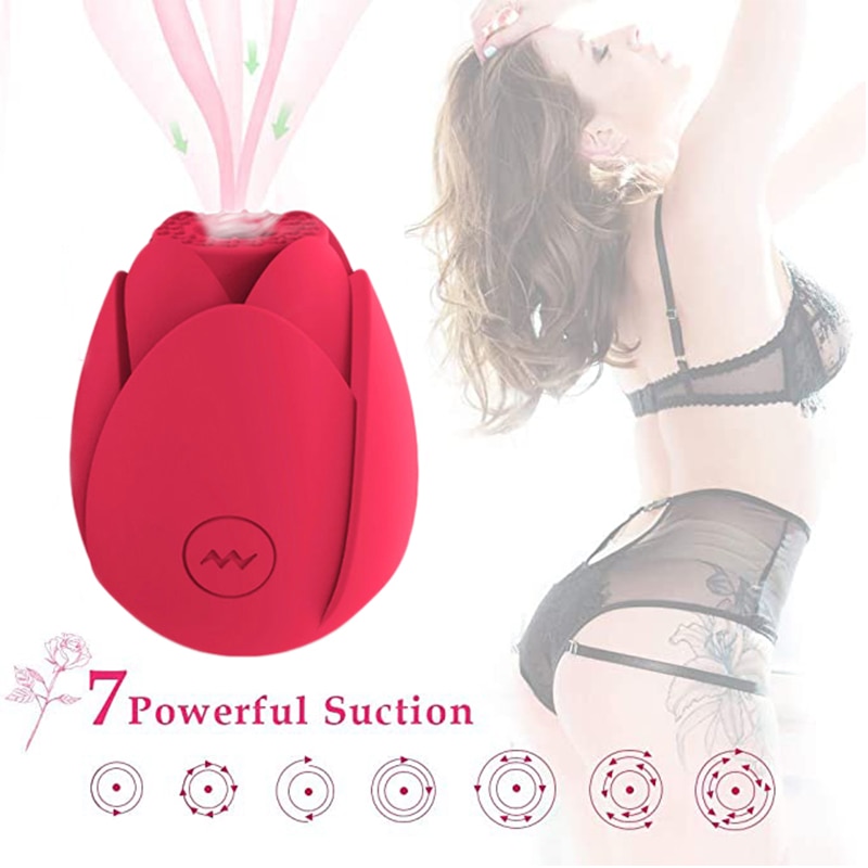 rose clit stimulator · sucking rose toy