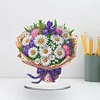 (US Local)Flower Double Sided Effect Table Top Diamond Painting Desktop Ornaments Kit (Daisy)