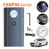 12V Car Tire Inflator with LED Light Portable Air Pump 150PSI Car Air Compressor