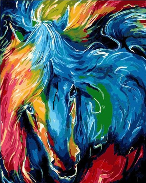 

Colorful Horse – Paint By Numbers - 40*50CM, 501 Original