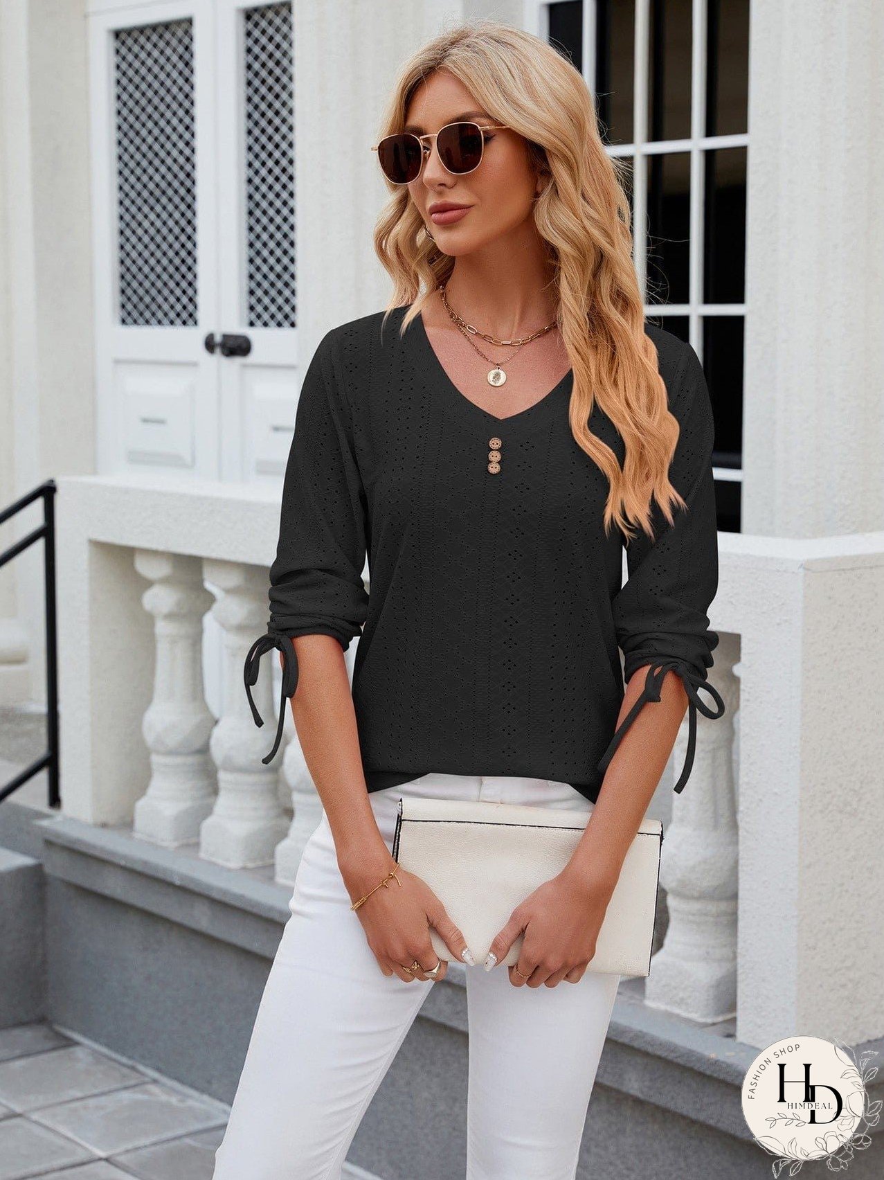 Versatile Knit Mock Neck T-Shirt