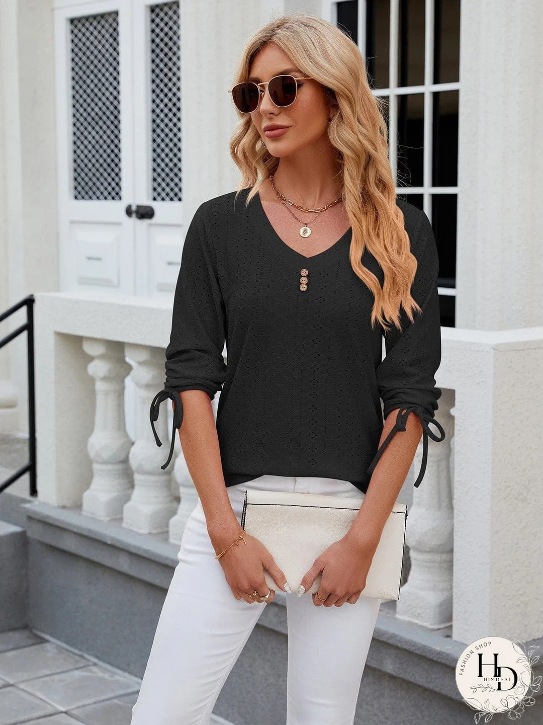 Versatile Knit Mock Neck T-Shirt