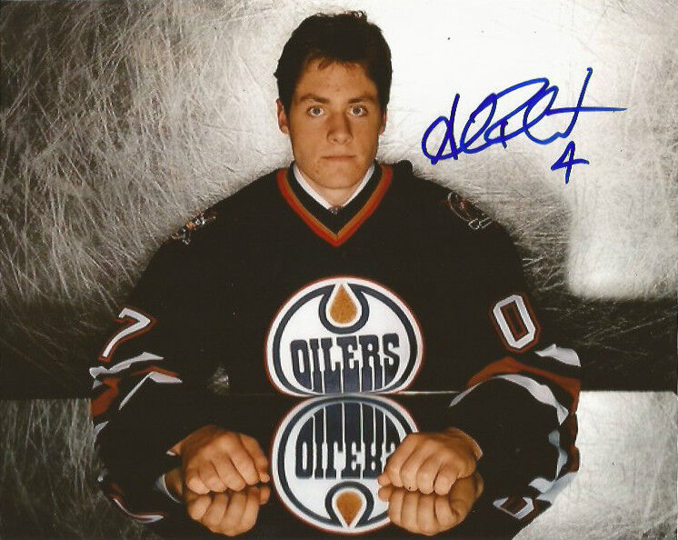 Edmonton Oilers Alex Plante Signed Autographed 8x10 Photo Poster painting COA