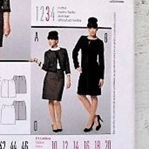 pornhint Pornhint Burda UNCUT 7303 - Women's/Misses' Suit - Jacket, Skirt & Dress - Size 10 12 14 16 18 20 - Plus Size BBW - Modern Sewing Pattern