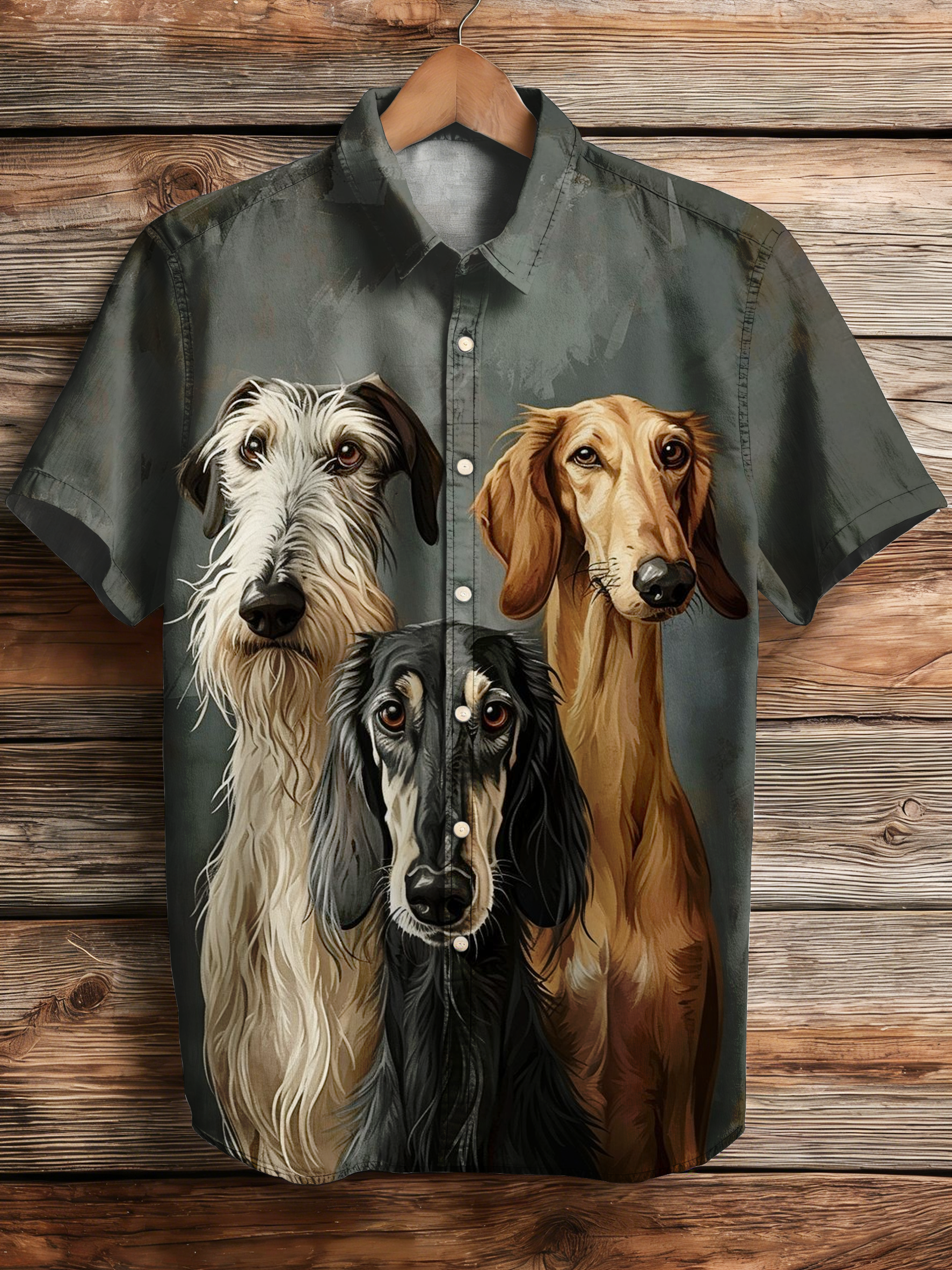 Casual vacation dog shirt PLUSCLOTHESMAN
