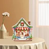 Diamond Painting Wooden Christmas House Desktop Decor Ornaments