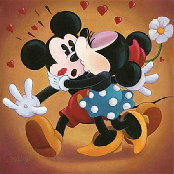 Diamondpaintinggifts Full Drill Diamond Painting - Mickey & Minnie