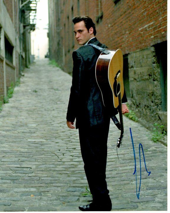 JOAQUIN PHOENIX signed autographed WALK THE LINE JOHNNY CASH Photo Poster painting