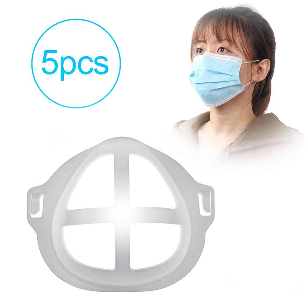 

5/10pcs Reusable 3D Plastic Mask Inner Support Mouth Cover Interior Holder, 5pcs, 501 Original