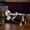 Hot Air Stirling Engine Colourful LED Single Flywheel Education Toy Electricity Power Generator