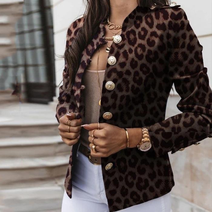 Leopard Long Sleeve Fitting Jackets