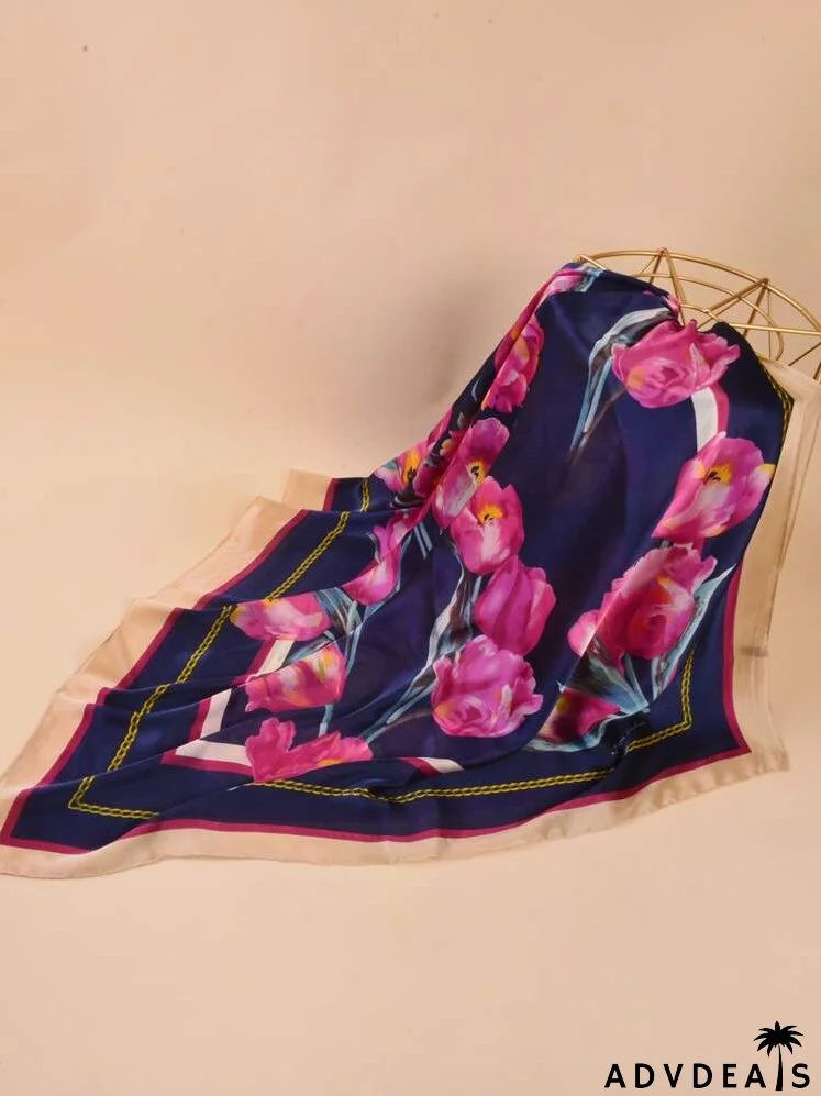 Flower Print Scarf