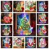 5D Christmas Diamond Painting Hanging Light Festive Rhinestone Lamp Pendant Kits