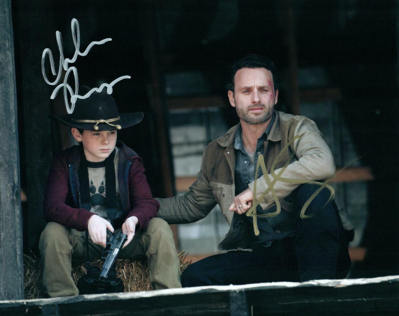 Andrew Lincoln Chandler Riggs signed 8x10 Photo Poster painting Picture autographed Pic COA