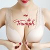 Suti&atilde; push-up Triumph sem aros, fechado com bot&otilde;es na frente