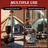 [US Local Warehouse] Portable Wood Burning Stove with Stainless Steel Construction Compact Tent Stove Chimney Pipes Included Firewood Stoves for Outdoor Heating & Cooking Ice Fishing Hunting