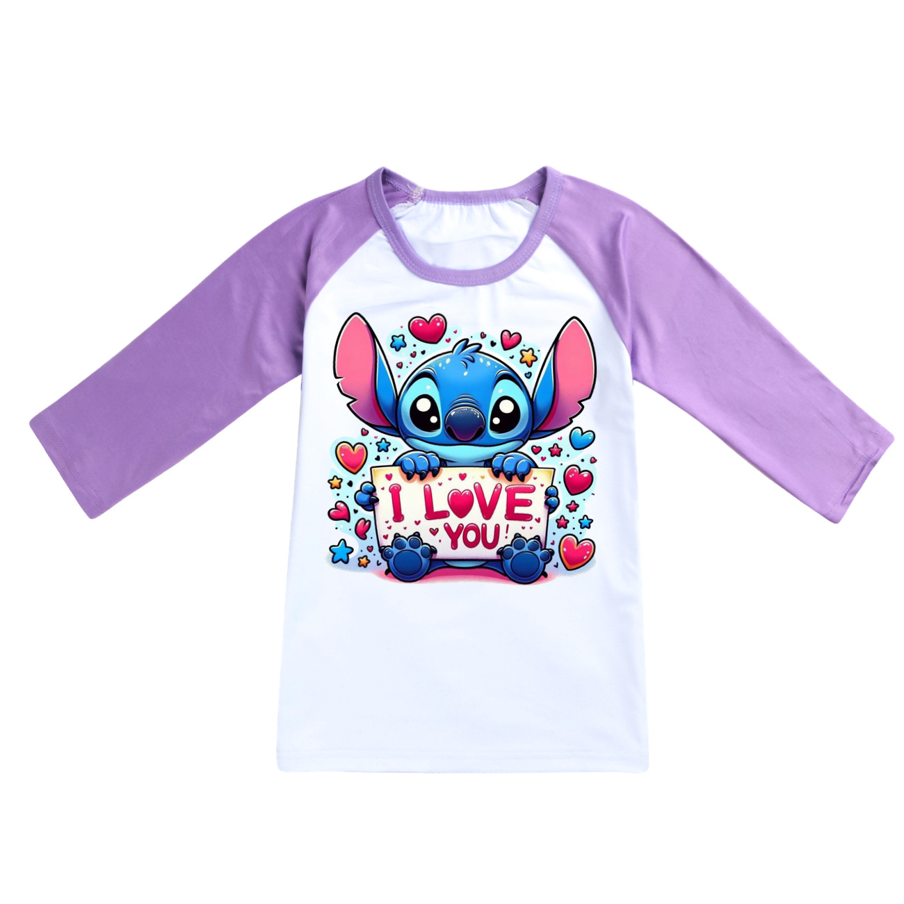 Stitch Inspired Short Sleeve T-Shirt for Kids and Adults - Fun and Stylish 3662 Design -Mayoulove