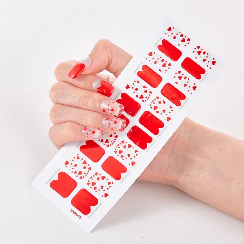 Churchf Fashionable Blue Diamonds Nail Art Stickers Collection Manicure DIY Nail Polish Strips Wraps for Party Decor-Nail Inspo