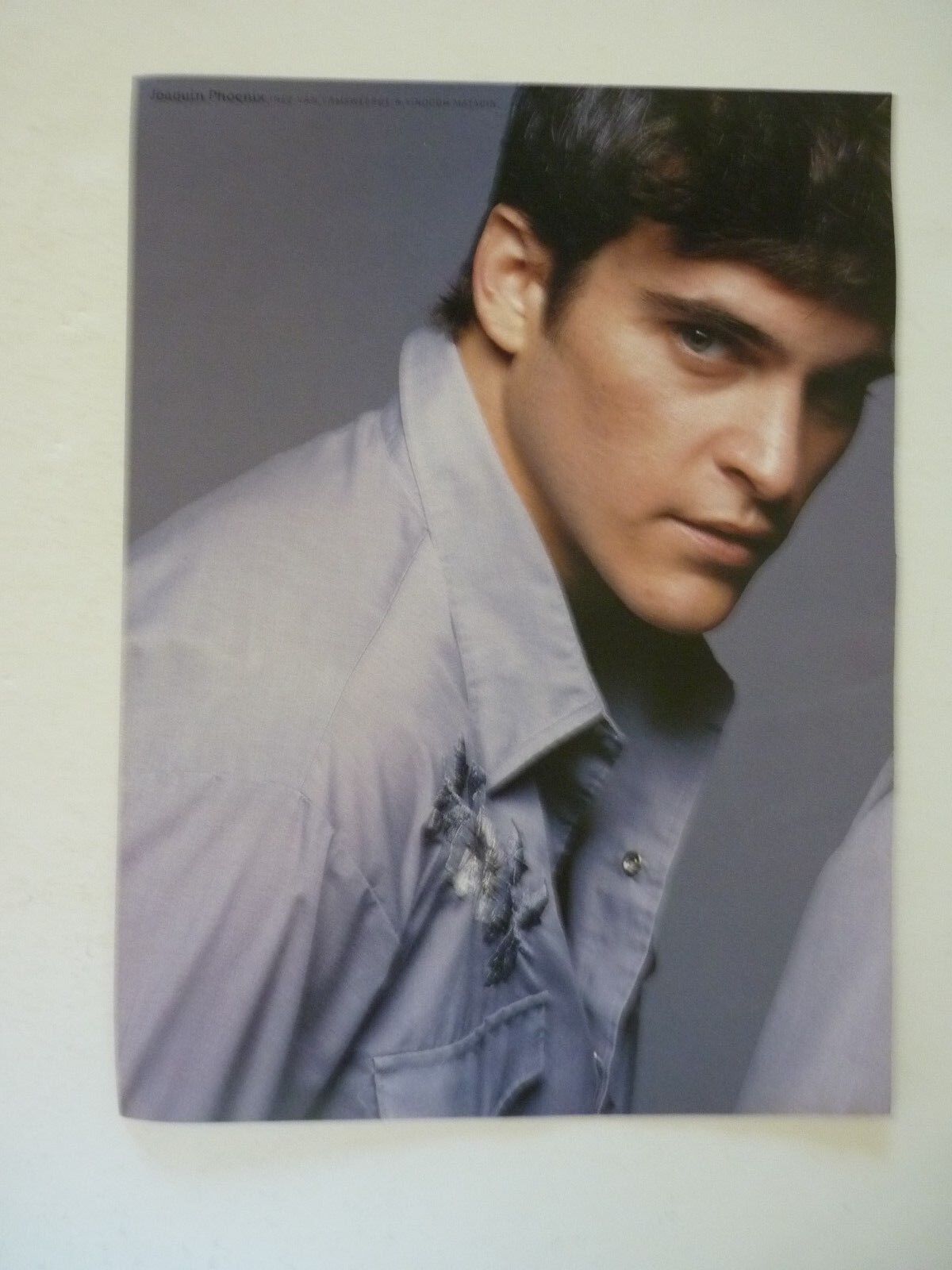 Joaquin Phoenix Single Side Coffee Table Book Photo Poster painting Page 9x12